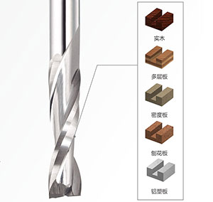 双刃螺旋精铣刀